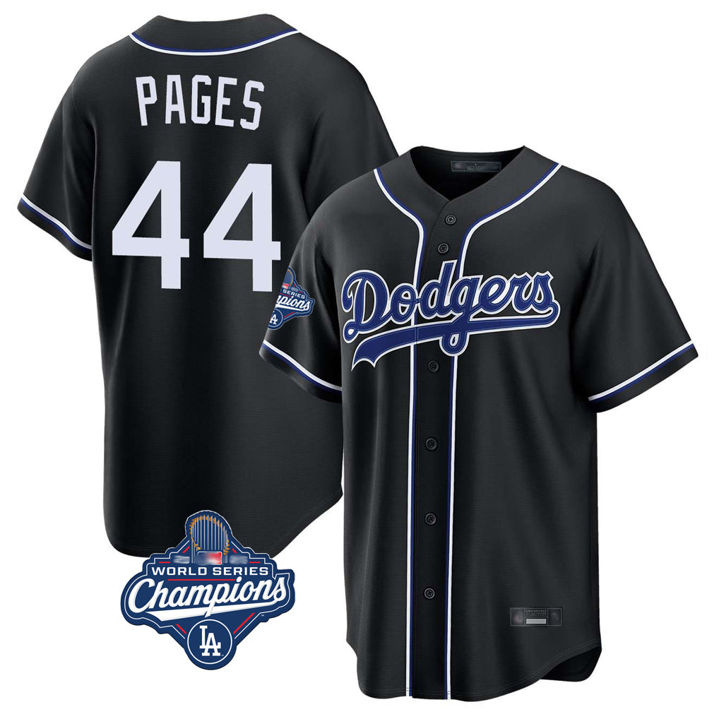 Vanessashop LA.Dodgers #44 Andy Pages Player Black World Series Meet Carbon Limited Home Stitched Jerseys