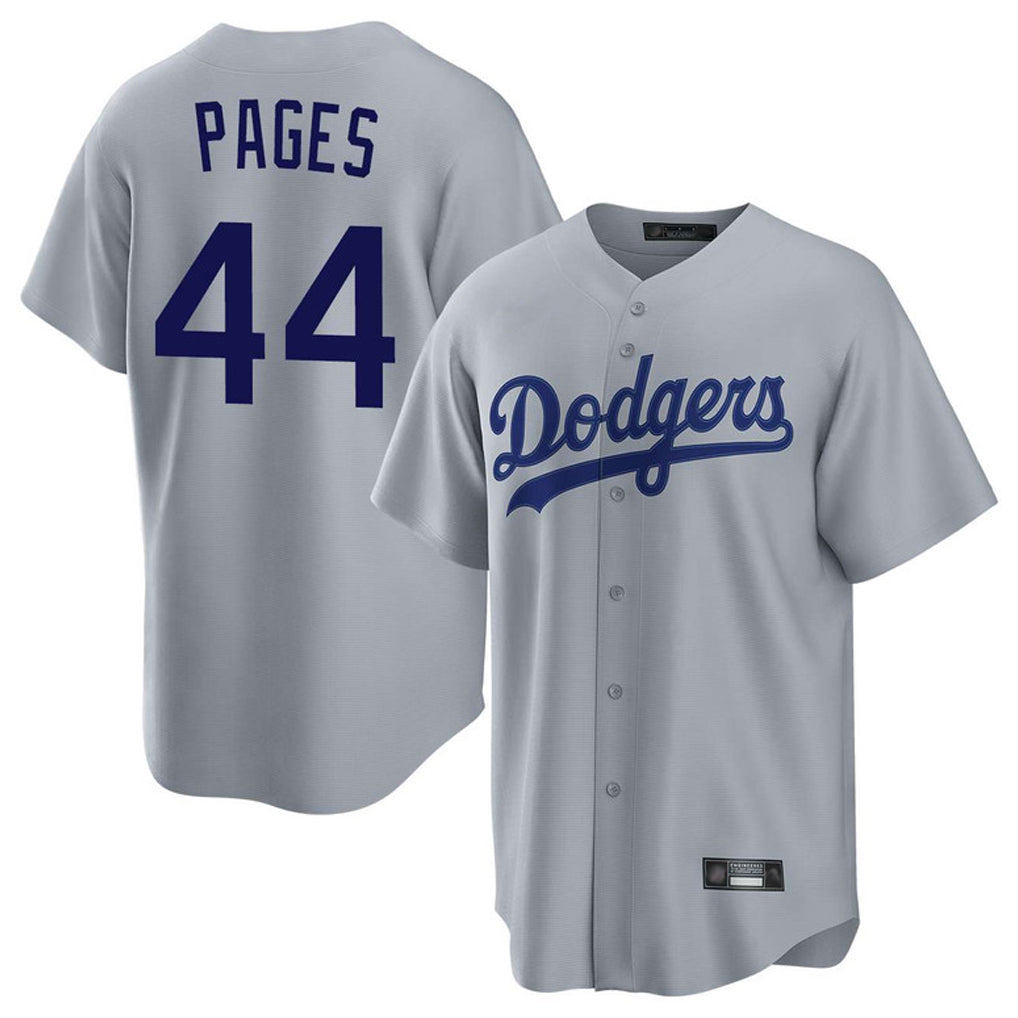 Vanessashop LA.Dodgers #44 Andy Pages Player Gray Game Stitched Jerseys