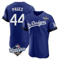 Vanessashop LA.Dodgers #44 Andy Pages Player Royal World Series City Connect Elite Home Stitched Jerseys