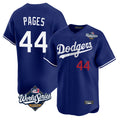 Vanessashop LA.Dodgers #44 Andy Pages Player Royal World Series Limited Home Stitched Jerseys