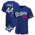 Vanessashop LA.Dodgers #44 Andy Pages Player Royal World Series Meet Limited Elite Home Stitched Jerseys