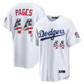 Vanessashop LA.Dodgers #44 Andy Pages Player White 2026 All-Star Edition Stars & Stripes Home Game Stitched Jerseys