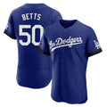 Vanessashop LA.Dodgers #50 Mookie Betts Player Royal City Connect Elite Home Stitched Jerseys