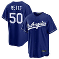Vanessashop LA.Dodgers #50 Mookie Betts Player Royal Game Stitched Jerseys