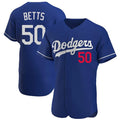 Vanessashop LA.Dodgers #50 Mookie Betts Player Royal Limited Elite Home Stitched Jerseys