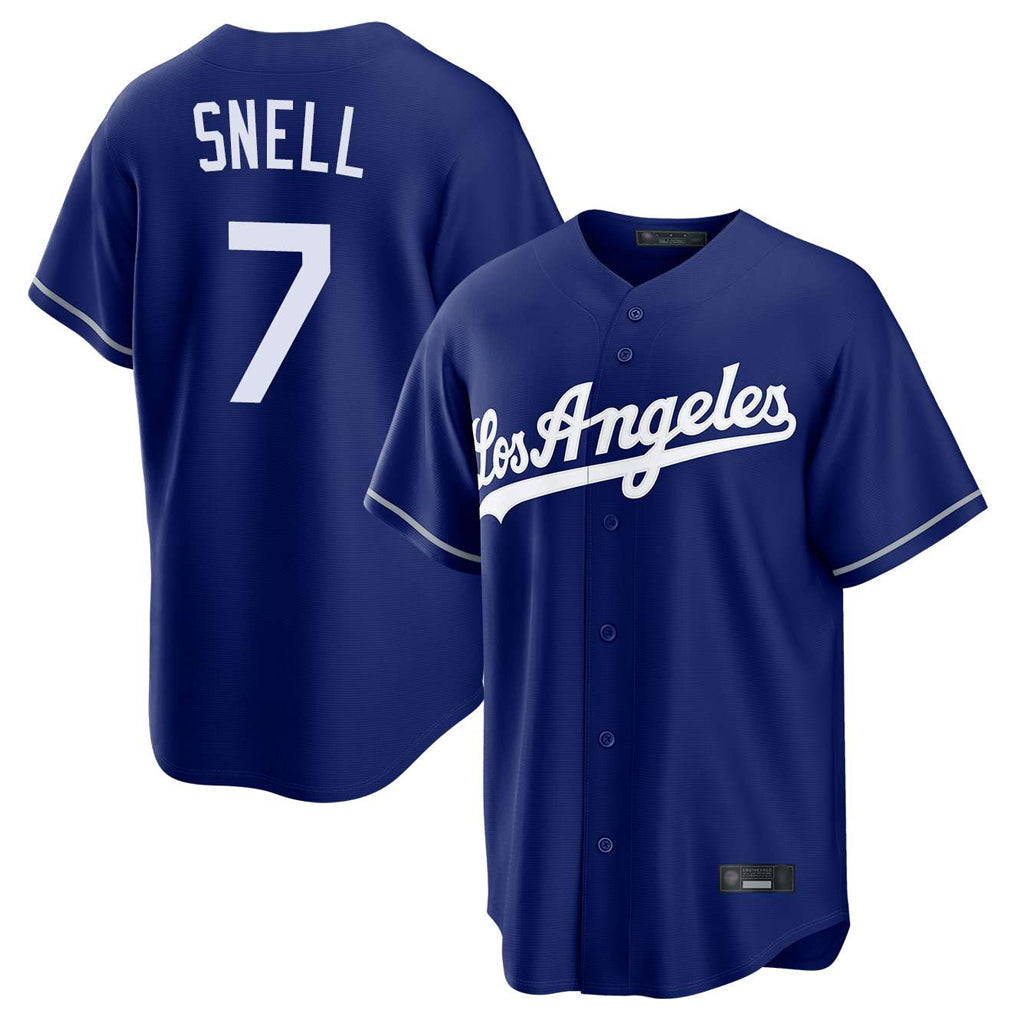 Vanessashop LA.Dodgers #7 Blake Snell Player Royal Game Stitched Jerseys