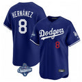 Vanessashop LA.Dodgers #8 Enrique Hern¡§¡éndez Player Royal World Series Meet Limited Home Stitched Jerseys