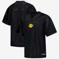 Vanessashop LA.Lakers Black Courtside Football Stitched Jerseys