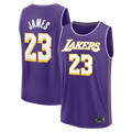 Vanessashop LA.Lakers #23 LeBron James Purple Fast Break Stitched Jerseys - Statement Edition