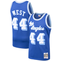 Vanessashop LA.Lakers #44 Jerry West Mitchell & Ness Royal Hardwood Classics Swingman Stitched Jerseys
