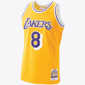 Vanessashop LA.Lakers #8 Kobe Bryant Gold Hardwood Classics 1996-97 Authentic Stitched Jerseys By Mitchell & Ness
