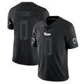 Vanessashop LA.Rams #0 Byron Young Player Black Impact Limited Home Game Stitched Jerseys