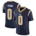 Vanessashop LA.Rams #0 Byron Young Player Navy Limited Vapor Untouchable Home Game Stitched Jerseys