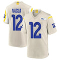 Vanessashop LA.Rams #12 Puka Nacua Player Bone Home Game Stitched Jerseys