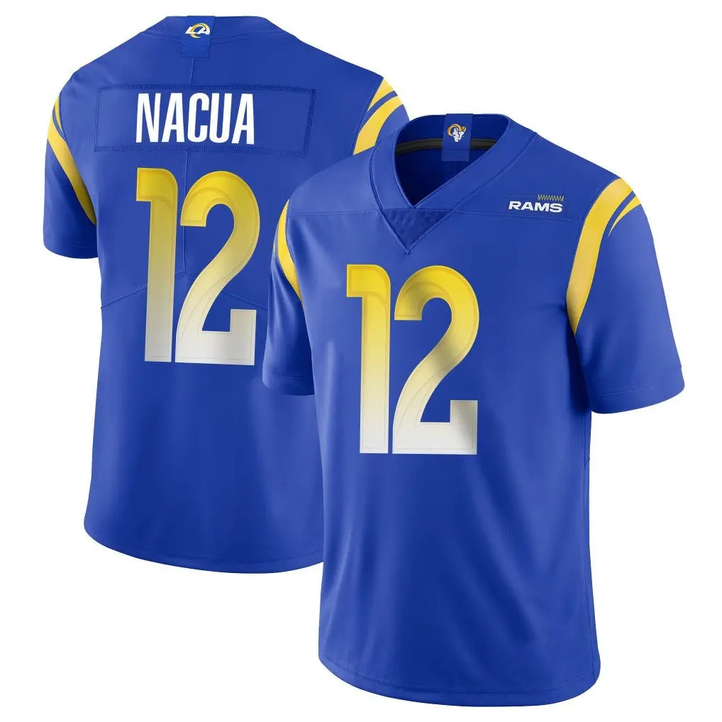 Vanessashop LA.Rams #12 Puka Nacua Player Royal Limited Vapor Untouchable Home Game Stitched Jerseys