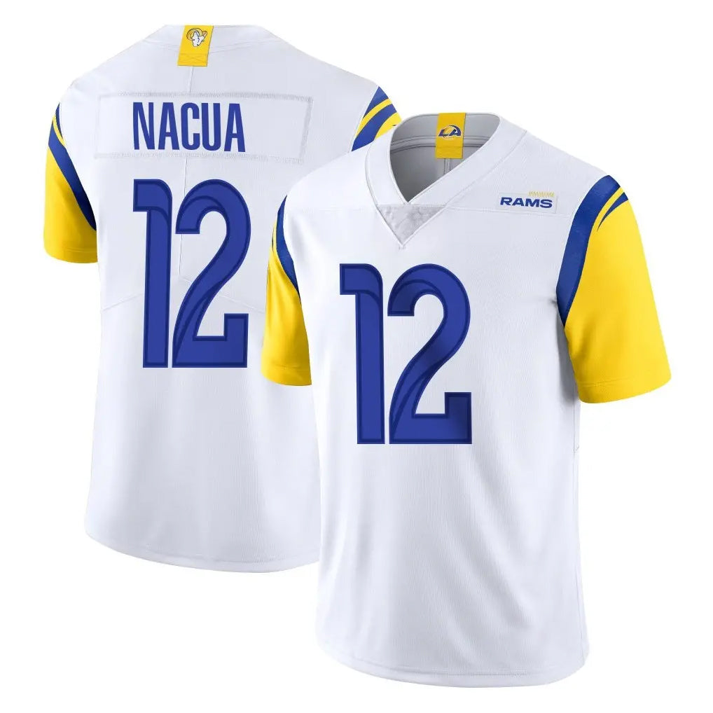 Vanessashop LA.Rams #12 Puka Nacua Player White Limited Vapor Untouchable Home Game Stitched Jerseys