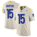 Vanessashop LA.Rams #15 Ty Simpson Player Bone Limited Vapor Home Game Stitched Jerseys