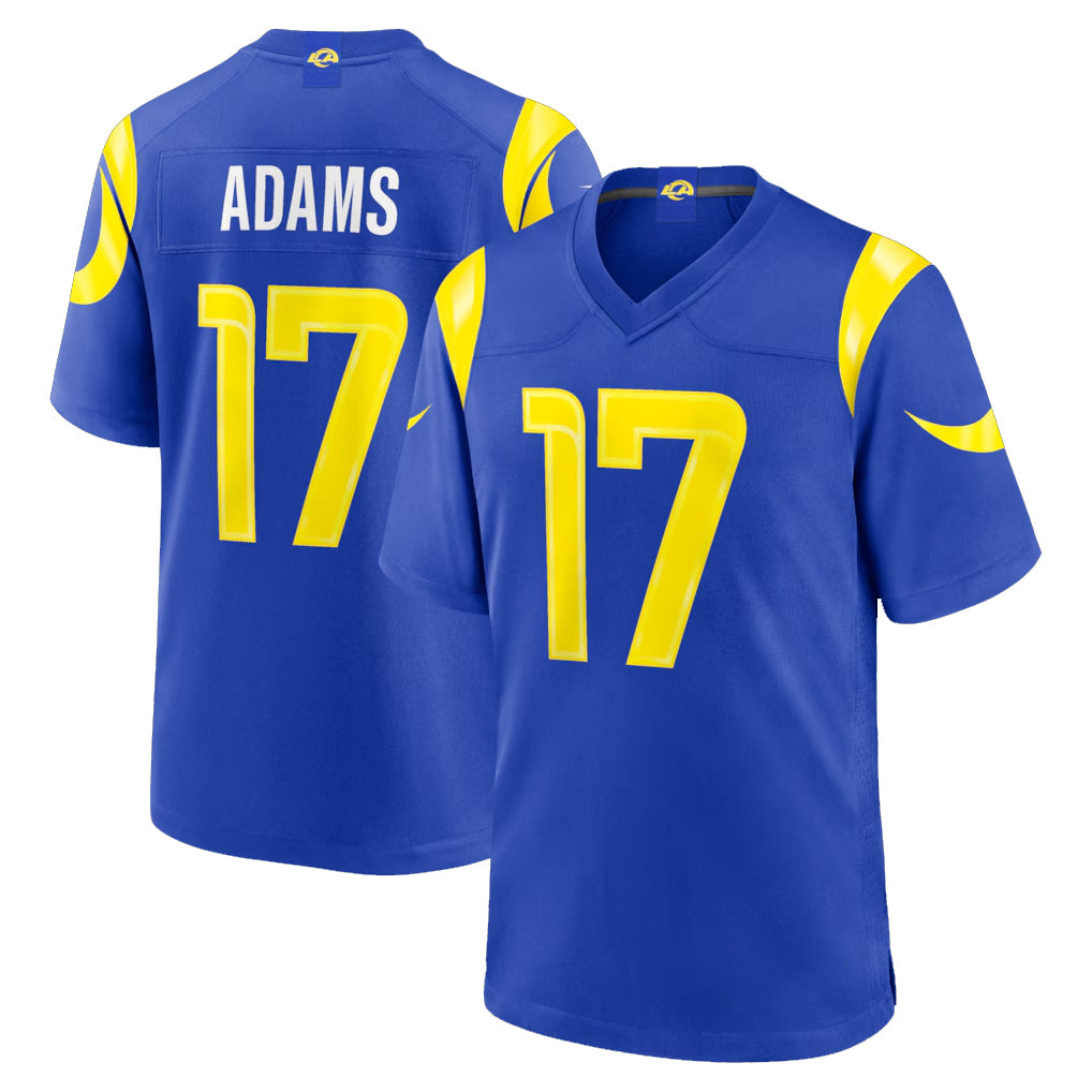 Vanessashop LA.Rams #17 Davante Adams Player Royal Limited Home Game Stitched Jerseys