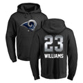 Vanessashop LA.Rams #23 Kyren Williams Player Black Pullover Hoodie Limited Game Stitched Jerseys