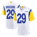 Vanessashop LA.Rams #29 Eric Dickerson Player White Home Game Stitched Jerseys