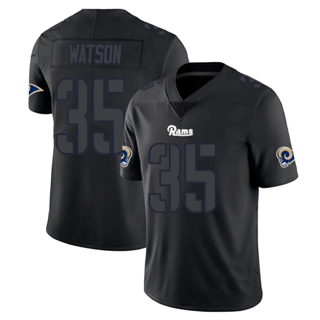 Vanessashop LA.Rams #35 Jaylen Watson Player Black Impact Limited Home Game Stitched Jerseys