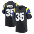 Vanessashop LA.Rams #35 Jaylen Watson Player Black Midnight Rivalries Collection Home Game Stitched Jerseys