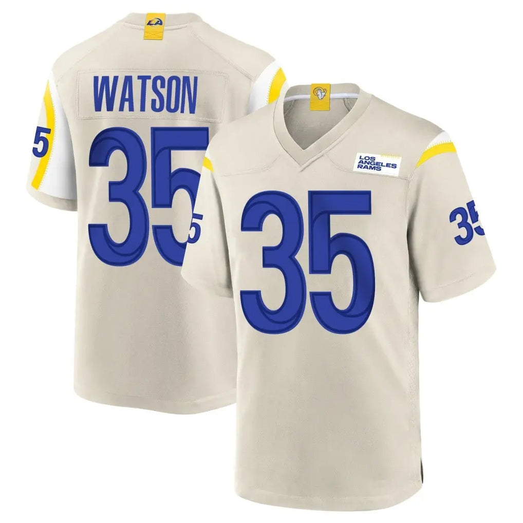 Vanessashop LA.Rams #35 Jaylen Watson Player Bone Home Game Stitched Jerseys