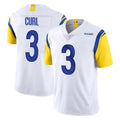Vanessashop LA.Rams #3 Kam Curl Player White Limited Vapor Untouchable Home Game Stitched Jerseys