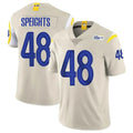 Vanessashop LA.Rams #48 Omar Speights Player Bone Limited Vapor Home Game Stitched Jerseys