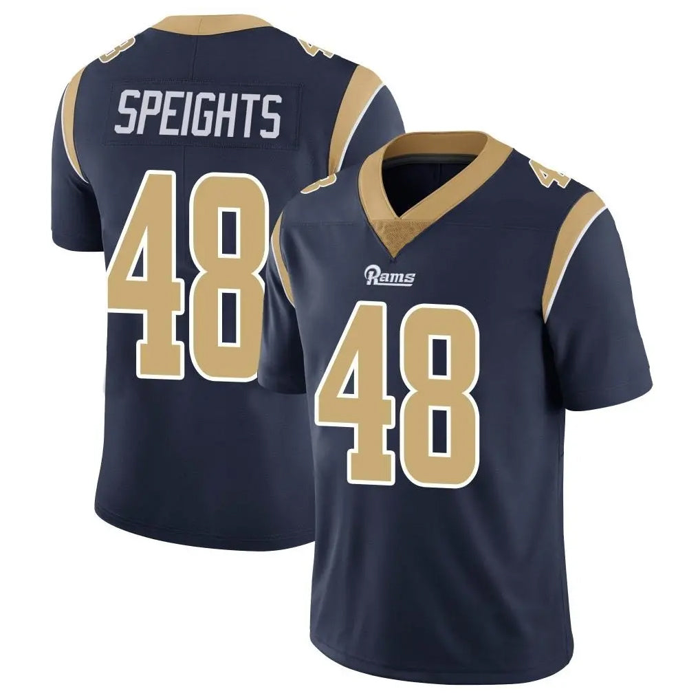 Vanessashop LA.Rams #48 Omar Speights Player Navy Limited Vapor Untouchable Home Game Stitched Jerseys