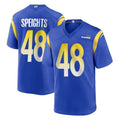 Vanessashop LA.Rams #48 Omar Speights Player Royal Home Game Stitched Jerseys