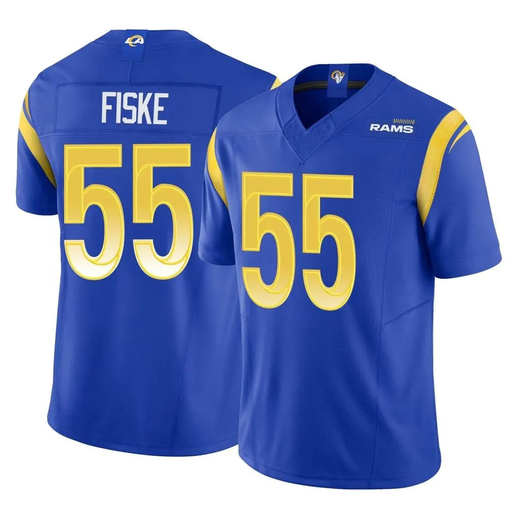 Vanessashop LA.Rams #55 Braden Fiske Player Royal Limited Vapor F.U.S.E. Home Game Stitched Jerseys