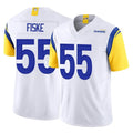 Vanessashop LA.Rams #55 Braden Fiske Player White Limited Vapor F.U.S.E. Home Game Stitched Jerseys