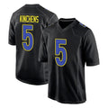 Vanessashop LA.Rams #5 Kamren Kinchens Player Black Fashion Limited Home Game Stitched Jerseys