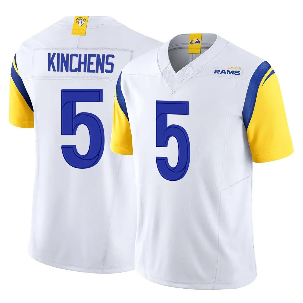 Vanessashop LA.Rams #5 Kamren Kinchens Player White Limited Vapor F.U.S.E. Home Game Stitched Jerseys