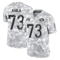 Vanessashop LA.Rams #73 Steve Avila Player Arctic Camo Salute to Service Hoodies Limited Game Stitched Jerseys