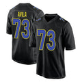 Vanessashop LA.Rams #73 Steve Avila Player Black Fashion Limited Home Game Stitched Jerseys