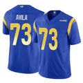 Vanessashop LA.Rams #73 Steve Avila Player Royal Limited Vapor F.U.S.E. Home Game Stitched Jerseys