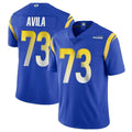 Vanessashop LA.Rams #73 Steve Avila Player Royal Limited Vapor Untouchable Home Game Stitched Jerseys