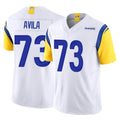 Vanessashop LA.Rams #73 Steve Avila Player White Limited Vapor F.U.S.E. Home Game Stitched Jerseys