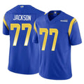 Vanessashop LA.Rams #77 Alaric Jackson Player Royal Limited Vapor F.U.S.E. Home Game Stitched Jerseys