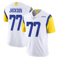 Vanessashop LA.Rams #77 Alaric Jackson Player White Limited Vapor Untouchable Home Game Stitched Jerseys