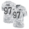 Vanessashop LA.Rams #97 Poona Ford Player Arctic Camo Salute To Service Limited Game Stitched Jerseys
