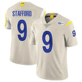 Vanessashop LA.Rams #9 Matthew Stafford Player Bone Limited Vapor Home Game Stitched Jerseys