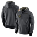 Vanessashop LV.Raiders Gray Pullover Hoodies Home Game Blank Player Stitched Jerseys