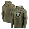 Vanessashop LV.Raiders Olive Salute to Service Pullover Hoodies Home Game Blank Player Stitched Jerseys