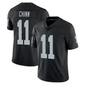Vanessashop LV.Raiders #11 Jeremy Chinn Player Black Limited Vapor Untouchable Home Game Stitched Jerseys
