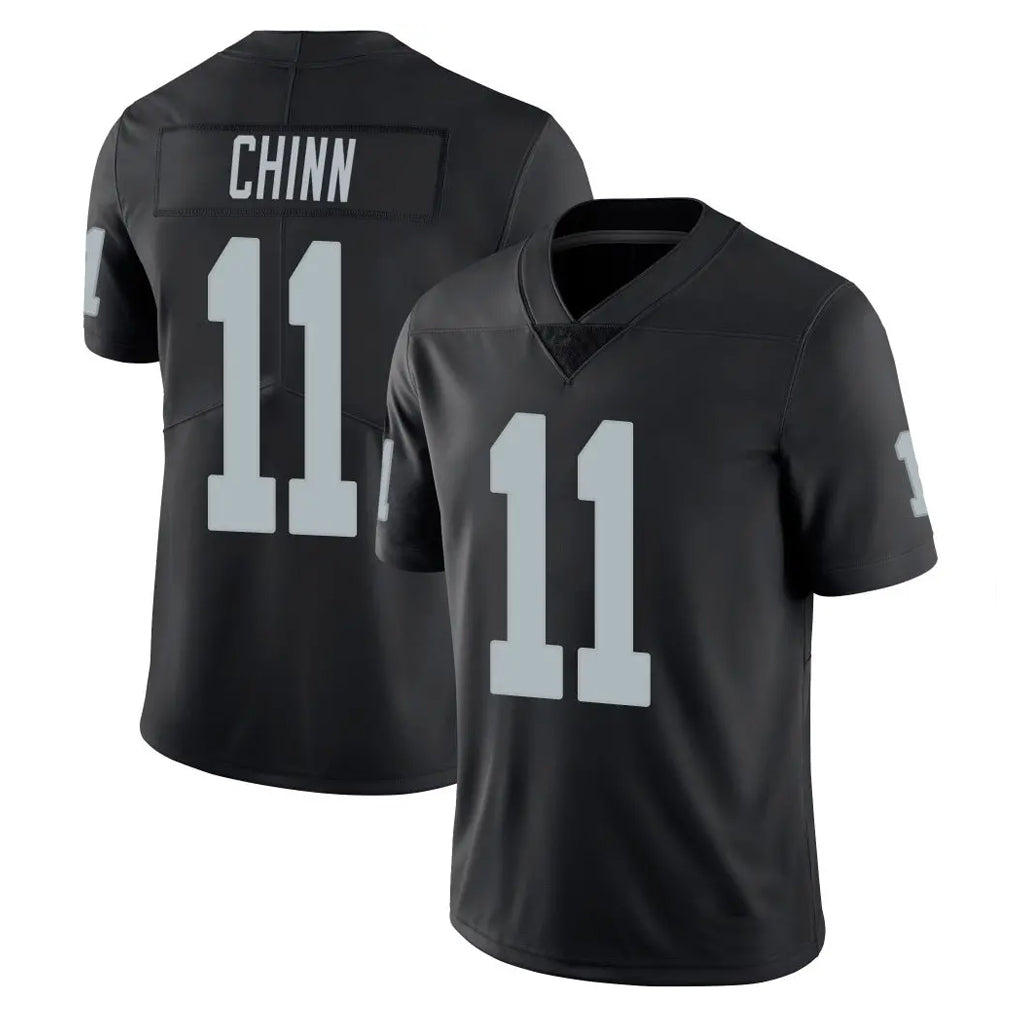 Vanessashop LV.Raiders #11 Jeremy Chinn Player Black Limited Vapor Untouchable Home Game Stitched Jerseys