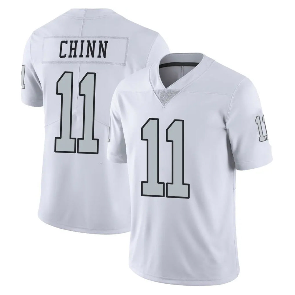 Vanessashop LV.Raiders #11 Jeremy Chinn Player White Limited Color Rush Home Game Stitched Jerseys