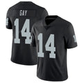 Vanessashop LV.Raiders #14 Matt Gay Player Black Limited Vapor Untouchable Home Game Stitched Jerseys